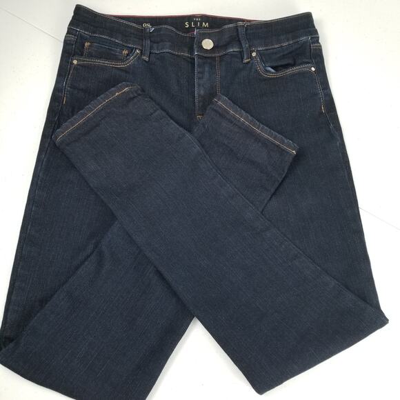 White House Black Market Jeans  Dark Wash The Slim Excellent Size 0S - Picture 1 of 9